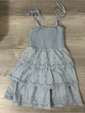 american eagle ruffle mini dress